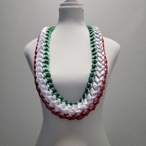 Mexican Flag Colors Inspired Graduation Lei
